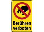 Vianmo Insegna In Legno 18X12 Cm Blechschild Warnschild BerüHren Verboten