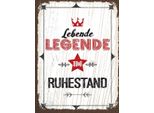Vianmo Insegna In Legno 40X30 Cm Lebende Legende Im Ruhestand