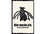 Vianmo Insegna In Legno 18X12 Cm Hund Hier Wache Ich Eigene Gefahr