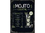 Vianmo Insegna In Legno 40X30 Cm Mojito Cocktail Recipe