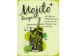 Vianmo Insegna In Legno 40X30 Cm Mojito Cocktail Recipe Drink