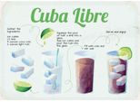 Vianmo Insegna In Legno 30X40 Cm Cuba Libre Cocktail Recipe