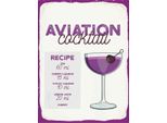 Vianmo Insegna In Legno 40X30 Cm Aviation Cocktail Recipe