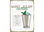 Vianmo Insegna In Legno 40X30 Cm Mint Julep Cocktail Recipe