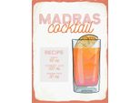 Vianmo Insegna In Legno 40X30 Cm Madras Cocktail Recipe Vodka