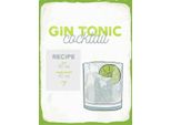 Vianmo Insegna In Legno 40X30 Cm Gin Tonic Cocktail Recipe