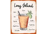 Vianmo Insegna In Legno 40X30 Cm Long Island Cocktail Recipe