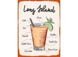 Vianmo Insegna In Legno 40X30 Cm Long Island Tequila Vodka