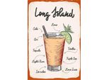 Vianmo Insegna In Legno 18X12 Cm Alkohol Long Island Tequila Vodka