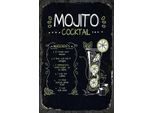 Vianmo Insegna In Legno 18X12 Cm Mojito Cocktail Recipe