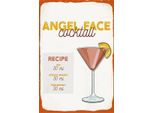 Vianmo Insegna In Legno 18X12 Cm Angel Face Cocktail Recipe