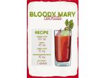 Vianmo Insegna In Legno 18X12 Cm Bloody Mary Cocktail Recipe