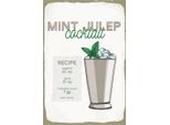 Vianmo Insegna In Legno 18X12 Cm Mint Julep Cocktail Recipe