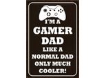 Vianmo Insegna In Legno 30X20 Cm I´M A Gamer Dad Like Normal Dad