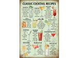 Vianmo Insegna In Legno 30X20 Cm Classic Cocktails Recipes Mojito