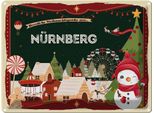 Vianmo Insegna Di Latta 30X40 Cm Weihnachten GrüßE NÜRnberg