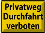 Vianmo Insegna Di Latta 30X40 Cm Privatweg Durchfahrt Verboten