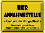 Vianmo Insegna Di Latta 30X40 Cm Alkohol Bier Annahmestelle GeöFfnet