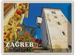 Vianmo Insegna Di Latta 30X40 Cm Zagreb Kroatien Lotrscak Turm Wachturm