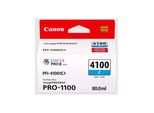 Original Canon Imageprograf Pro 1100 (6778C001 / PFI-4100C) Druckerpatrone Cyan