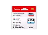 Original Canon Imageprograf Pro 1100 (6781C001 / PFI-4100PC) Druckerpatrone Photo Cyan