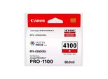 Original Canon Imageprograf Pro 1100 Series (6785C001 / PFI-4100R) Druckerpatrone Rot