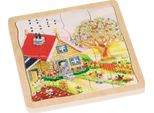 Goki 57684 Puzzle A Strati Delle Stagioni, Colorato (1 Pezzo)