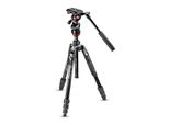 Manfrotto MVKBFRT-LIVE Treppiede Per Fotocamere Digitali/Film 3 Gambe Nero, Rosso, Argento