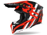 Airoh Aviator 3 Rainbow Carbon Motocross Helm, Marrone Opaco, Xs (53/54)