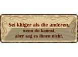 Vianmo Insegna Di Latta 10X27 Cm Sei KlüGer Aber Sag Es Nicht