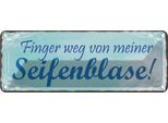 Vianmo Insegna Di Latta 10X27 Cm Finger Weg Von Seifenblase