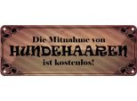 Vianmo Insegna Di Latta 10X27 Cm Mitnahme Hundehaare Kostenlos