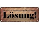 Vianmo Insegna Di Latta 10X27 Cm Probleme Entstehen Bei LöSung