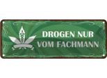 Vianmo Insegna Di Latta 10X27 Cm Drogen Nur Vom Fachmann