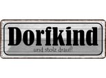 Vianmo Insegna Di Latta 10X27 Cm Dorfkind Uns Stolz Drauf