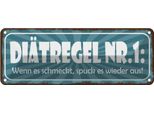 Vianmo Insegna Di Latta 10X27 Cm DiäT Schmeckt Spuck Wieder Aus