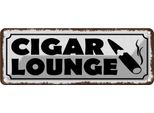 Vianmo Insegna Di Latta 10X27 Cm Cigar Lounge