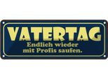 Vianmo Insegna Di Latta 10X27 Cm Vatertag Endlich Saufen