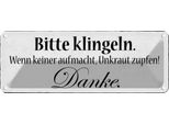 Vianmo Insegna Di Latta 10X27 Cm Bitte Klingeln Keiner Aufmacht