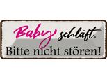 Vianmo Insegna Di Latta 10X27 Cm Baby SchläFt Bitte Nicht StöRen