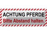 Vianmo Insegna Di Latta 10X27 Cm Achtung Pferde Bitte Abstand