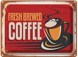 Vianmo Insegna Di Latta 30X40 Cm Retro Kaffee Fresh Brewed