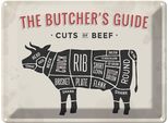 Vianmo Insegna Di Latta 30X40 Cm Beef Cuts Fleisch Metzgerei
