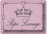 Vianmo Insegna Di Latta 30X40 Cm Pipi Lounge Toilette Krone Rosa