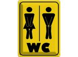Vianmo Insegna Di Latta 40X30 Cm Wc Piktogramm Toilette