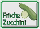 Vianmo Insegna Di Latta 30X40 Cm Frische Zucchini Hofladen