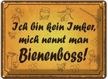 Vianmo Insegna Di Latta 30X40 Cm Bin Kein Imker Bienenboss