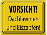 Vianmo Insegna Di Latta 30X40 Cm Vorsicht Dachlawinen Eiszapfen