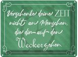 Vianmo Insegna Di Latta 30X40 Cm Verschenke Deine Zeit Nicht