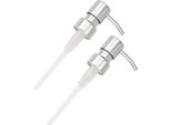 Bremermann Serie Bagno Lucente - Testine Di Erogazione Del Sapone, Set Di 2, Acciaio Inox Lucido